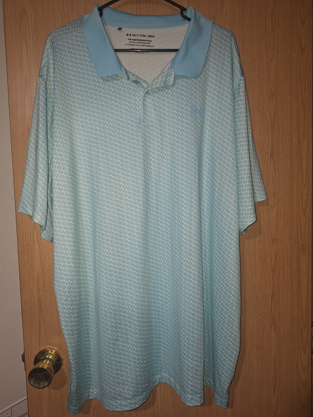 Under Armour Men’s Aqua Patterned Performance Polo